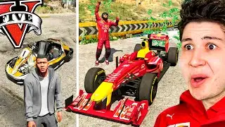 PASO de PILOTO de FÓRMULA 1 POBRE a MILLONARIO en GTA 5! 🏎️🏁 (Mods)