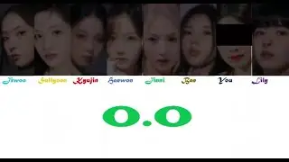 [Karaoke] O.O -NMIXX you as a member 8 members ver. NMIXX ft. you  color coded han/rom/eng