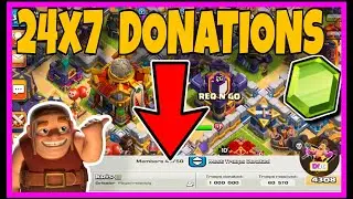 Get 24x7 troops in the oldest REQ clan | December season Donations | clash of clans | REQ N GO