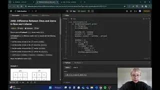 Leetcode problems - Difference Between Ones and Zeros in Row and Column (2482)