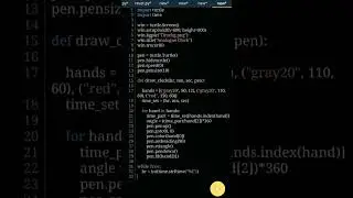 analogue clock with python | clock with turtle