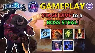 STAGE DIVE to a BOSS STEAL! | Heroes of the Storm | Storm League | Ranked