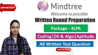 Mindtree Written Test All Questions with Answers | DS & Algo Coding Question|Aptitude & Logical MCQ