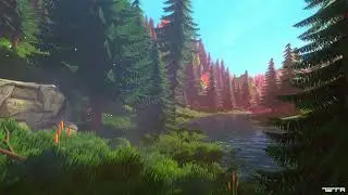 Stylish Forest Scene In Unity,  Combination Of TerraWorld And Azure Nature Assets. Speakers On! 🎵