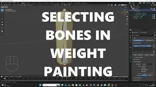 Selecting bones in Weight Paint mode in blender