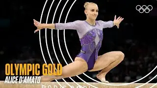 Beam routine of an Olympic Gold Winner! ✨ Alice D’Amato’s Olympic win at Paris 2024