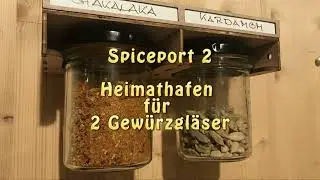 Schriftfeld aufleimen - Spiceport 2 - Heimathafen für Gewürzgläser - DIY Bausatz