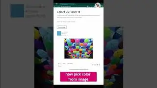 Colorhexpicker - pick color from your image with color name - Color Resources - part 10 #shorts