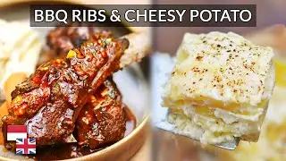 Barbecue BBQ Ribs & Cheesy Potato Recipe [Local Ingredients, Restaurant Quality]