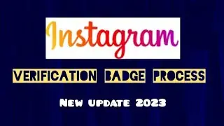 Instagram Verification Badge Process 2023 | Verification Badge