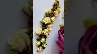Цветочный браслет своими руками