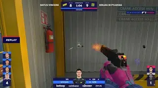 b1t, s1mple and boombl4 at BLAST - 3k deagle + wallbang + knife in one round
