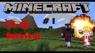 Minecraft Xbox 360 Edition: Split Screen Co-op Survival Gameplay Part 1