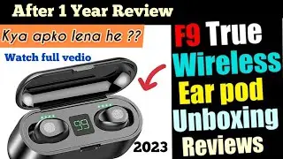 After 1 Year User Reviews Wireless Earbuds TWS F9 -2023(2000Mah)case🔋 