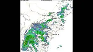 Northeast Radar Loop from August 17 to 20, 2021 - Remnants of Tropical Storm Fred.