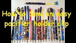 How to sew an easy pacifier holder clip beginner friendly tutorial