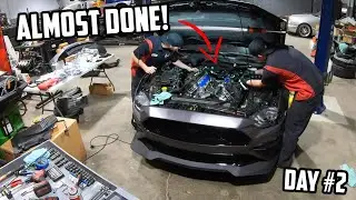 SUPERCHARGER INSTALL DAY 2! YouTube 100k Plaque UNBOXING!