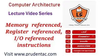 Memory,register,I/O referenced instructions  |instruction types |types of instruction