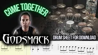 Godsmack - COME TOGETHER (The Beatles Cover) (DRUM TRACK / SHEET / MIDI)