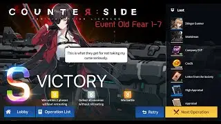 [ Counter: Side ] : Event Old Fear 1-7 3Star