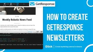 How to Create Get Response Email Newsletters in Minutes