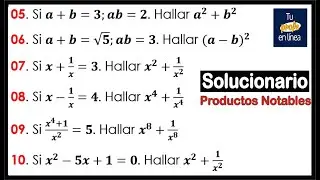 PRODUCTOS NOTABLES: Binomio al Cuadrado (SOLUCIONARIO)