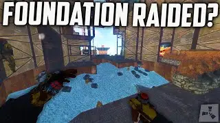 Rust Foundation wipe Raid defense (8vs30) - 300+ Rockets!