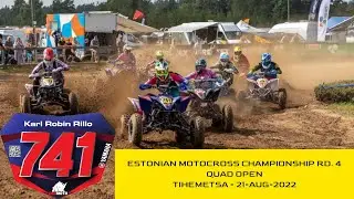 Estonian Championship rd 4. Quad open, #741 Karl Robin Rillo at Tihemetsa mototrack