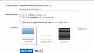 Create a Google Site for students