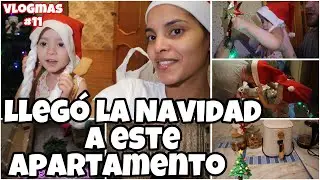 VLOGMAS🎄11 Decoremos juntos😍compras para la nevera,me cambian las cortinas de la habitación😁
