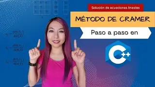 Método de Cramer paso a paso en C++