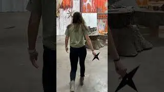 Battle Star. #knifethrowing #trending #throwingstars #coldsteelknives