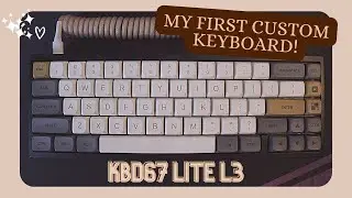 my first custom keyboard ♡♡ | KBD67 lite r3