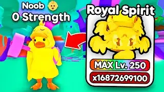 Starting Over as NOOB with NEW STRONGEST PET in Arm Wrestling Simulator! (Roblox)