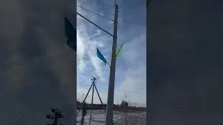 Какие виды на пути в Хиву, Узбекистан. Views on the way to Khiva, Uzbekistan.