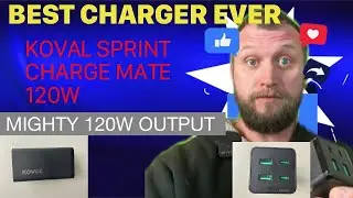 BEST! USB C Charger, KOVOL Sprint ChargeMate 120W 4-Port PD Fast Laptop Charger Review and Unboxing!