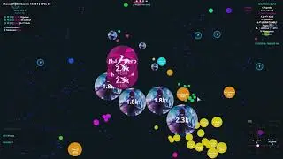 another splitrun video, with Kerby | Agar.io