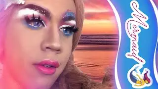 BOY TO GIRL TRANSFORMATION MERMAID 🧜‍♀️ #boytogirl #mermaidmakeup
