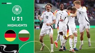 U 21 secures ticket to the EUROS! | Germany vs. Bulgaria 2-1 | Highlights | Under-21 EURO Qualifier
