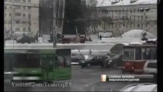 В Витебске столкнулись трамвай и автобус