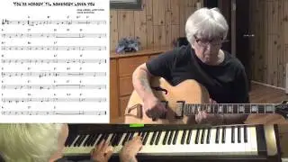 You're Nobody Till' Somebody Loves You - Jazz guitar & piano cover - Yvan Jacques