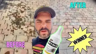 How to get Oil stains out of Driveway Pavers