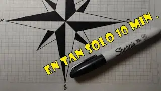 Como Dibujar La ROSA DE LOS VIENTOS .🖋✍✍