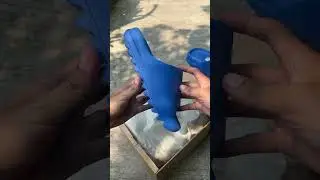 Unboxing the Adidas Yzy Slide Azure #shorts