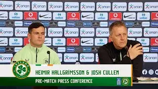 PRE-MATCH PRESS CONFERENCE | Heimir Hallgrímsson & Josh Cullen | Greece v Ireland