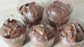 Шоколадный мусс с маршмеллоу. Быстрый рецепт. Chocolate mousse with marshmallow.