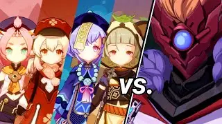 4 Children vs. Childe but im a bad parent (genshin impact)