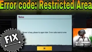 BGMI Server is Busy please try again later ERROR CODE: RESTRICT AREA issue solution EMULATOR