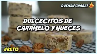 DULCES DE CARAMELO Y NUECES PECANAS | BOMBITAS DE GRASA QUEMAGRASA | DIETA CETOGÉNICA | KETO