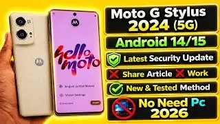 Motorola Moto G Stylus 2024 (5G) Frp Bypass Android 15 | Moto G Stylus 2024 Google Account Remove 